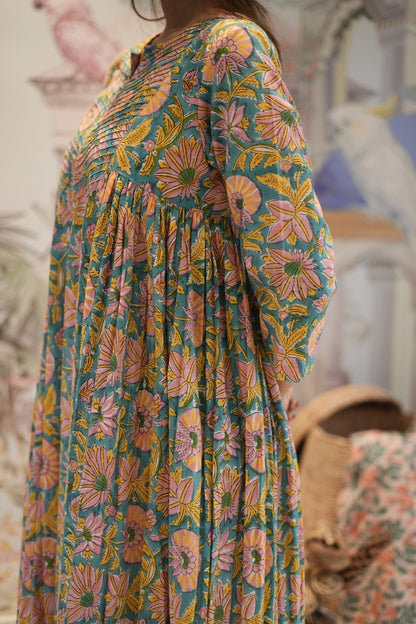 Pastel Floral Anarkali Kurta